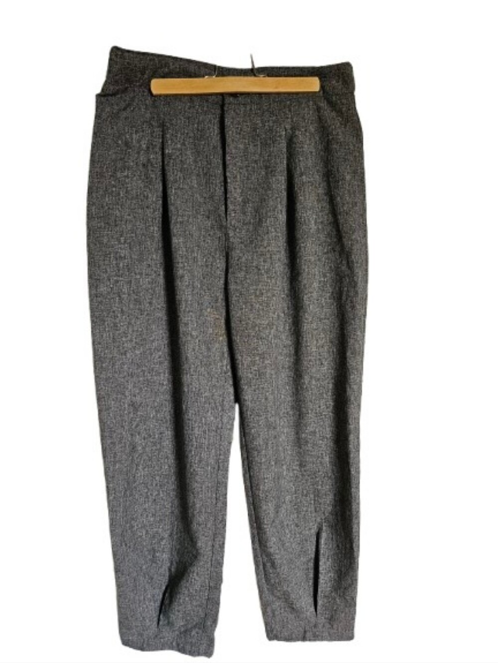 Womens Barrel Leg Pleated  Dress Trousers